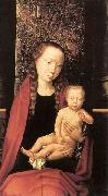 Hans Memling Virgin and Child Enthroned Spain oil painting artist